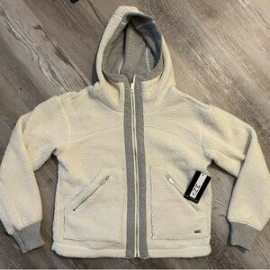 Marc New York Andrew Women's Bonded Faux Sherpa Hooded Jacket SZ SP Mislabeled